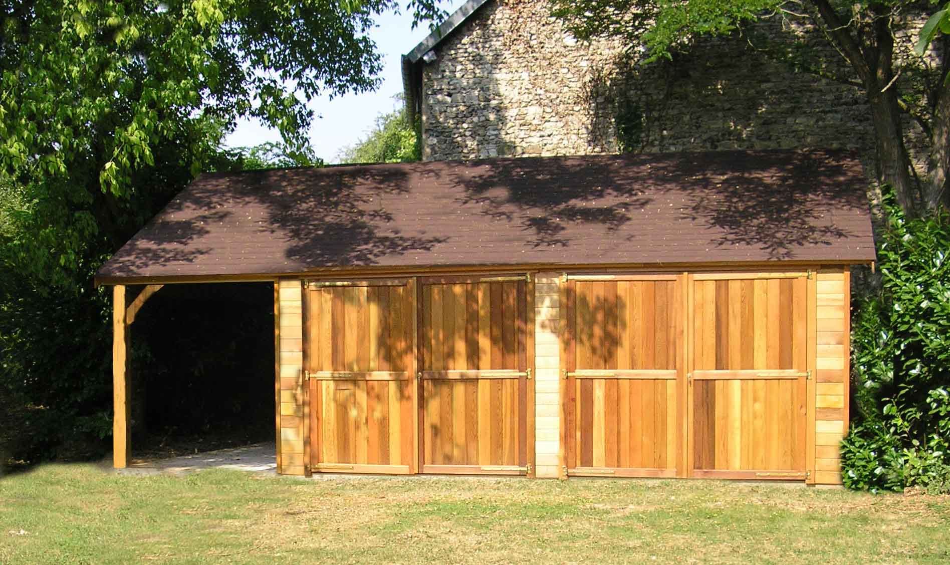 Garage en bois