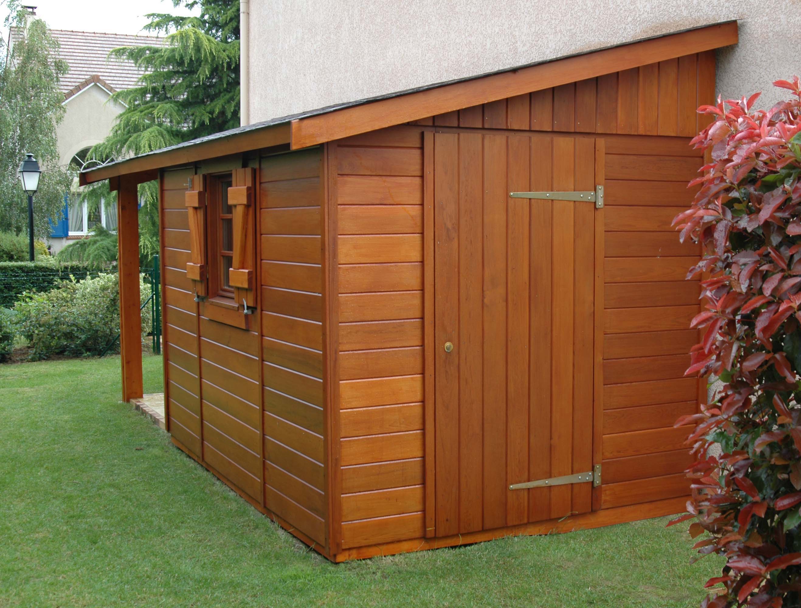 Monopente en bois