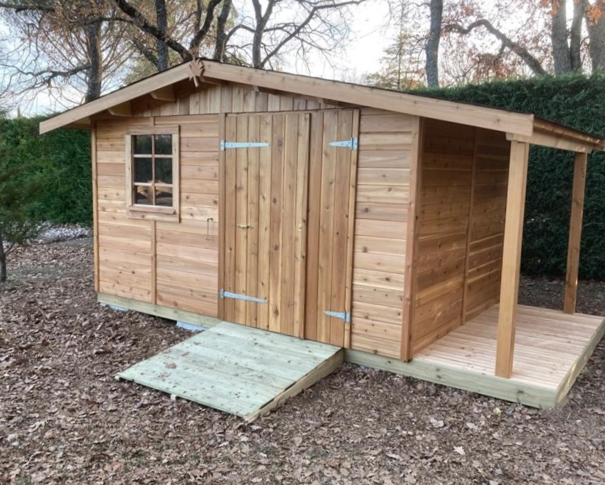 Abri de jardin 2 pentes 5m2 à 11m2 : Le Colmar